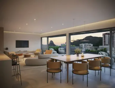 Apartamento com 4 Quartos à venda, 155m² no Humaitá, Rio de Janeiro