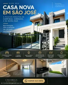 Casa com 3 Quartos à venda, 140m² no Forquilhinha, São José