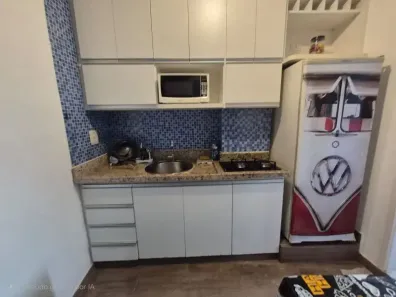 Apartamento com 1 Quarto para alugar, 27m² no José Menino, Santos