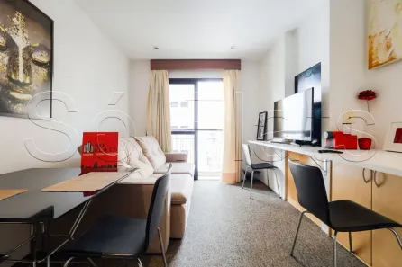 Flat com 1 Quarto para alugar, 32m² no Indianópolis, São Paulo