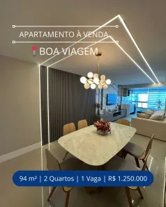 Apartamento com 2 Quartos à venda, 94m² no Boa Viagem, Recife