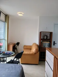Apartamento com 1 Quarto para alugar, 27m² no Indianópolis, São Paulo