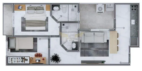Apartamento com 2 Quartos à venda, 52m² no Jardim Santo Alberto, Santo André