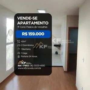 Apartamento com 2 Quartos à venda, 42m² no Reserva Real, Ribeirão Preto