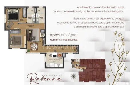 Apartamento com 3 Quartos à venda, 90m² no Floresta, Gramado