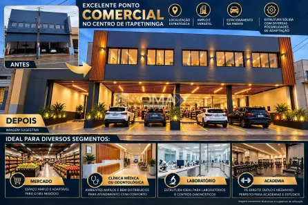 Ponto Comercial à venda, 1200m² no Centro, Itapetininga