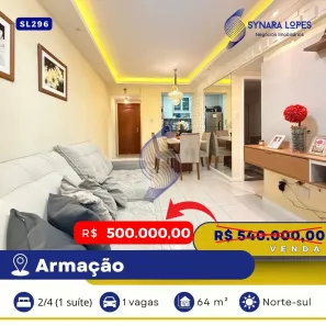 Apartamento com 2 Quartos à venda, 64m² no Jardim Armação, Salvador