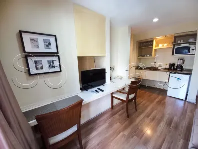Flat com 1 Quarto para alugar, 34m² no Indianópolis, São Paulo