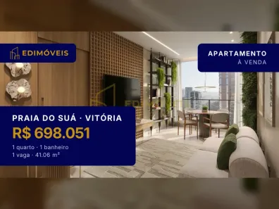 Apartamento com 1 Quarto à venda, 41m² no Praia do Suá, Vitória