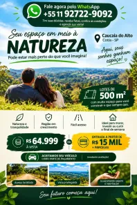 Lote/Terreno à venda, 500m² no Água Espraiada (Caucaia do Alto), Cotia