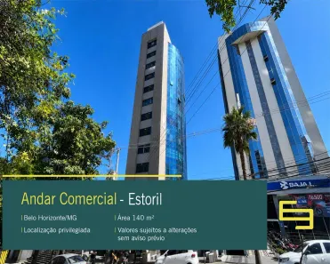 Imóvel Comercial para alugar, 140m² no Estoril, Belo Horizonte