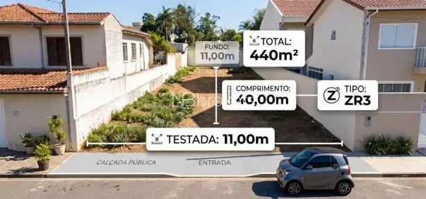 Lote/Terreno à venda, 440m² no Novo Mundo, Curitiba