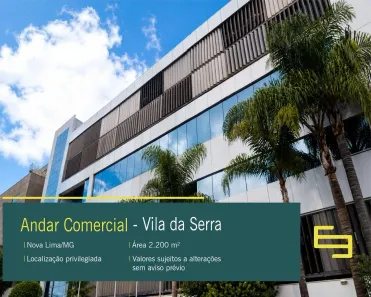 Imóvel Comercial para alugar, 2200m² no Vila da Serra, Nova Lima