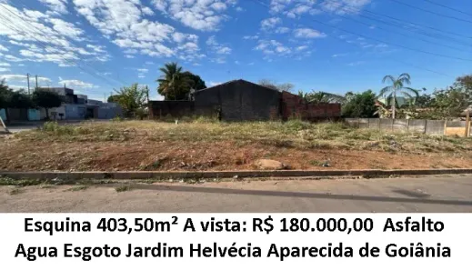 Lote/Terreno à venda, 403m² no Jardim Helvécia, Aparecida de Goiânia