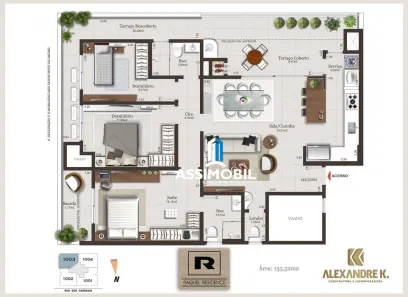 Apartamento com 3 Quartos à venda, 134m² no Pedra Branca, Palhoça