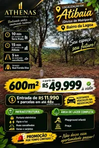 Lote/Terreno à venda, 600m² no Centro, Atibaia