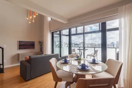 Apartamento com 1 Quarto para alugar, 58m² no Campo Belo, São Paulo