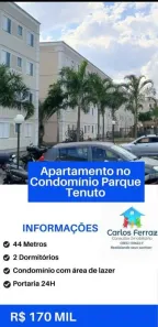 Apartamento com 2 Quartos à venda, 45m² no Jardim Santa Tereza, Taubaté