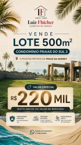 Lote/Terreno à venda, 500m² no Mosqueiro, Aracaju