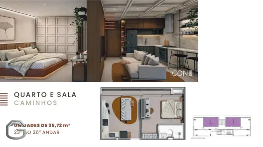 Apartamento com 1 Quarto à venda, 35m² no Centro, Feira de Santana