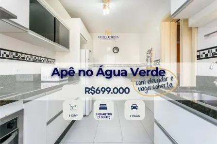 Apartamento com 3 Quartos à venda, 113m² no Água Verde, Curitiba