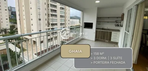 Apartamento com 3 Quartos à venda, 158m² no Tamboré, Santana de Parnaíba