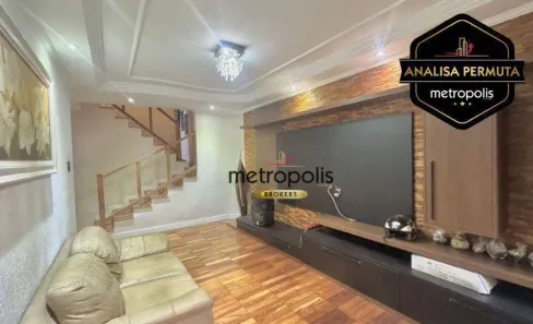 Sobrado com 3 Quartos à venda, 218m² no Campestre, Santo André