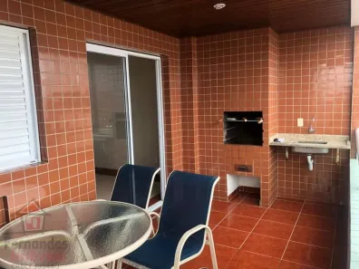 Apartamento com 3 Quartos para alugar, 101m² no Guilhermina, Praia Grande