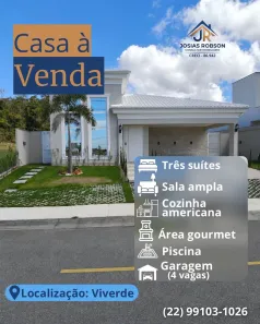 Casa de Condomínio com 3 Quartos à venda, 219m² no Viverde I, Rio das Ostras