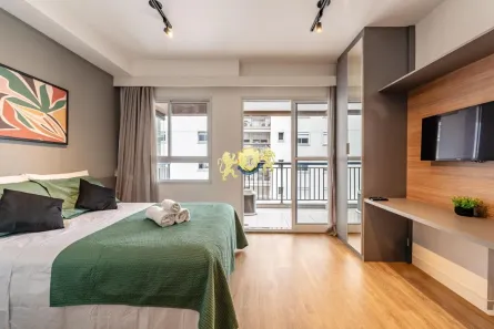 Flat com 1 Quarto para alugar, 24m² no Vila Clementino, São Paulo