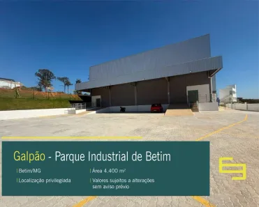 Galpão/Depósito/Armazém para alugar, 3400m² no Parque Industrial de Betim, Betim