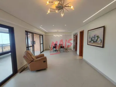 Apartamento com 3 Quartos para alugar, 132m² no Ponta da Praia, Santos