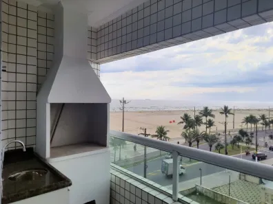 Apartamento com 3 Quartos para alugar, 129m² no Guilhermina, Praia Grande