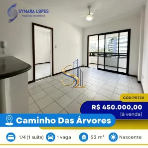 Apartamento com 1 Quarto à venda, 53m² no Caminho das Árvores, Salvador