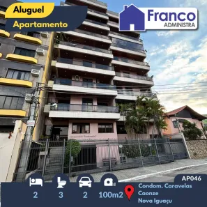 Apartamento com 2 Quartos para alugar, 100m² no Caonze, Nova Iguaçu