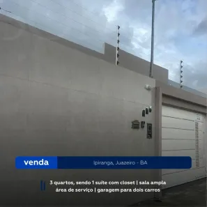 Casa com 3 Quartos à venda, 140m² no Piranga, Juazeiro