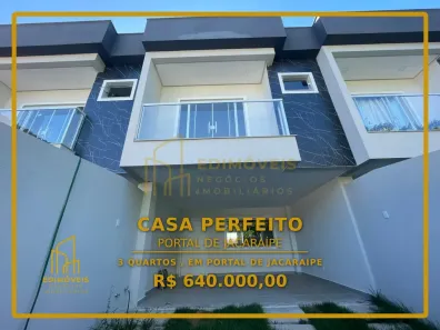 Casa com 3 Quartos à venda, 100m² no Portal de Jacaraípe, Serra
