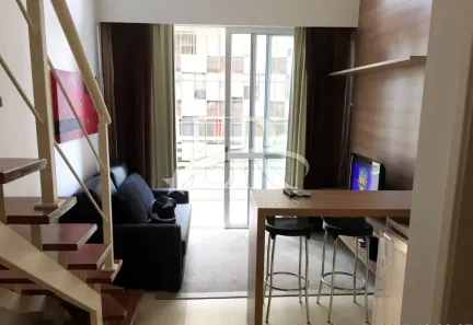 Flat com 1 Quarto para alugar, 47m² no Cidade Monções, São Paulo
