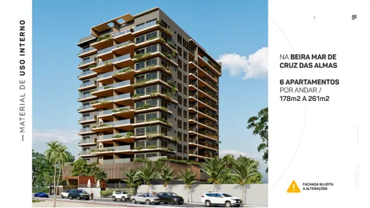 Apartamento com 3 Quartos à venda, 182m² no Cruz das Almas, Maceió