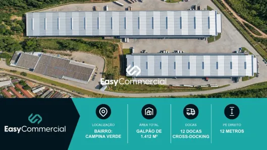Galpão/Depósito/Armazém para alugar, 1412m² no Campina Verde, Contagem