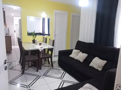 Apartamento com 2 Quartos para alugar, 47m² no Jardim São Luiz, Jandira