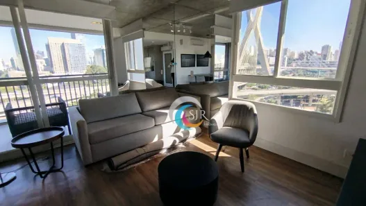 Apartamento com 1 Quarto para alugar, 62m² no Cidade Monções, São Paulo