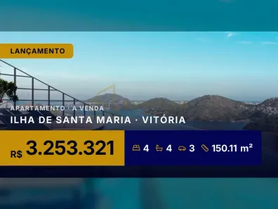 Apartamento com 4 Quartos à venda, 150m² no Ilha de Santa Maria, Vitória