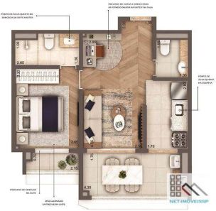 Apartamento com 1 Quarto à venda, 47m² no Vila Mariana, São Paulo