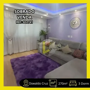 Sobrado com 3 Quartos à venda, 270m² no Osvaldo Cruz, São Caetano do Sul