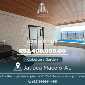Cobertura com 3 Quartos à venda, 157m² no Jatiúca, Maceió