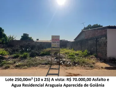Lote/Terreno à venda, 250m² no Residencial Araguaia, Aparecida de Goiânia