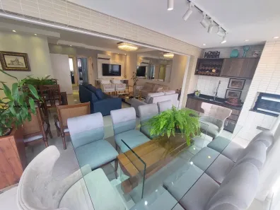 Apartamento com 3 Quartos para alugar, 181m² no Gonzaga, Santos