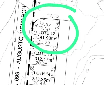 Lote/Terreno à venda, 391m² no Três Rios do Sul, Jaraguá do Sul