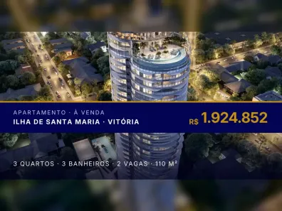Apartamento com 3 Quartos à venda, 110m² no Ilha de Santa Maria, Vitória